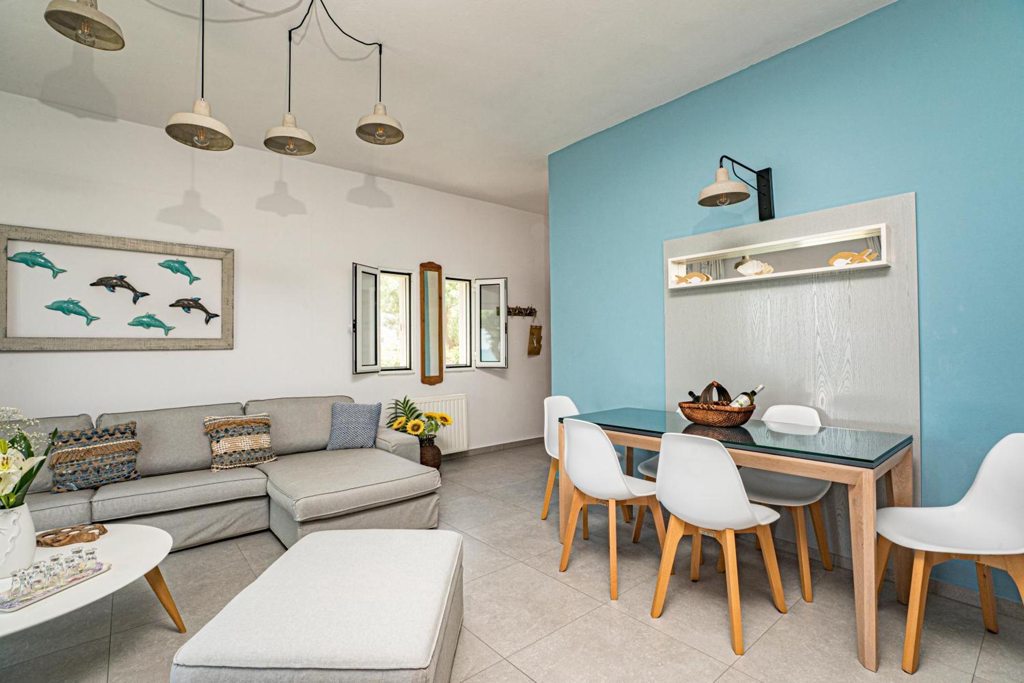 Big Blue Exclusive Beachfront Villa Kíssamos Exteriör bild